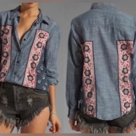 Free People bandana print top - Picture 6 of 7